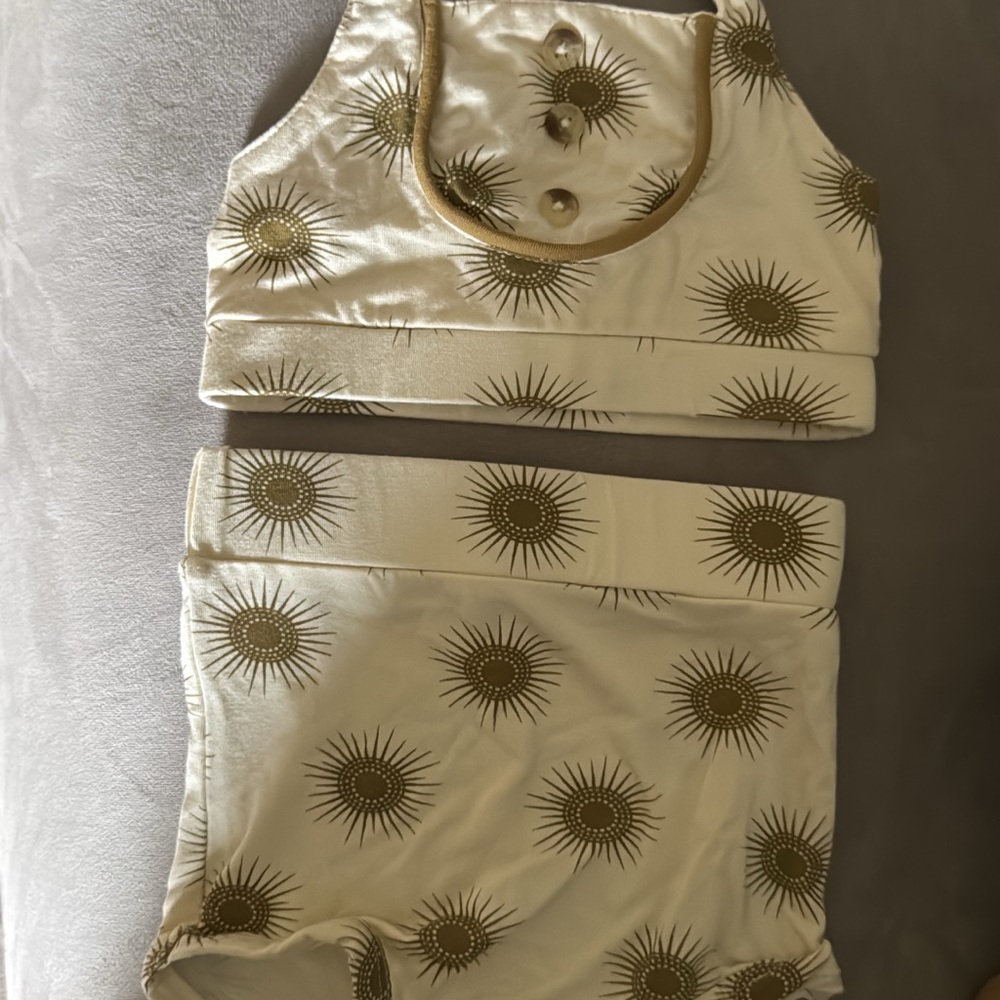 Kate Quinn Cream and Gold Kids Matching Set